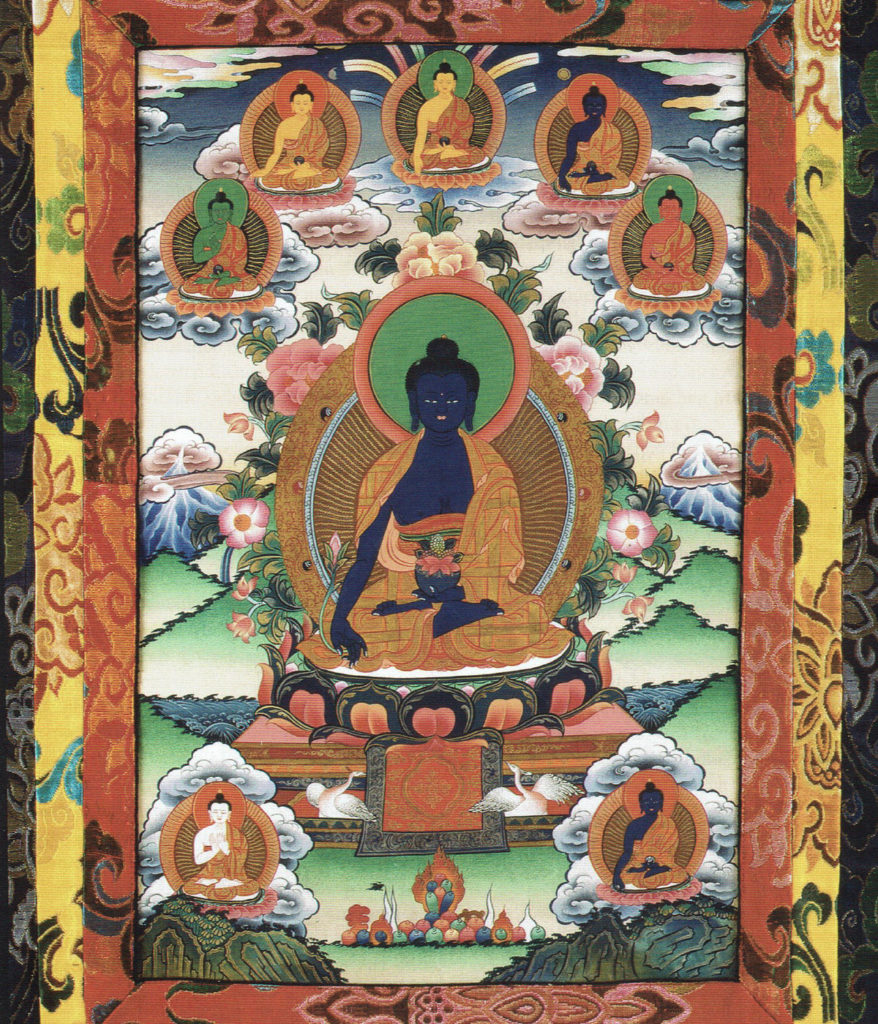 Zeichnung vom Medizin-Buddha Bhaisajyaguru